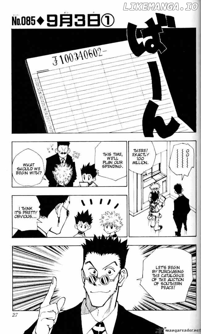 Hunter x Hunter, Chapter 85 image 01